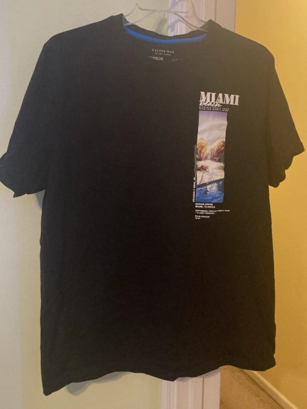 Cactus Man Black Ricky Singh Graphic T-shirt Men’s 3XL